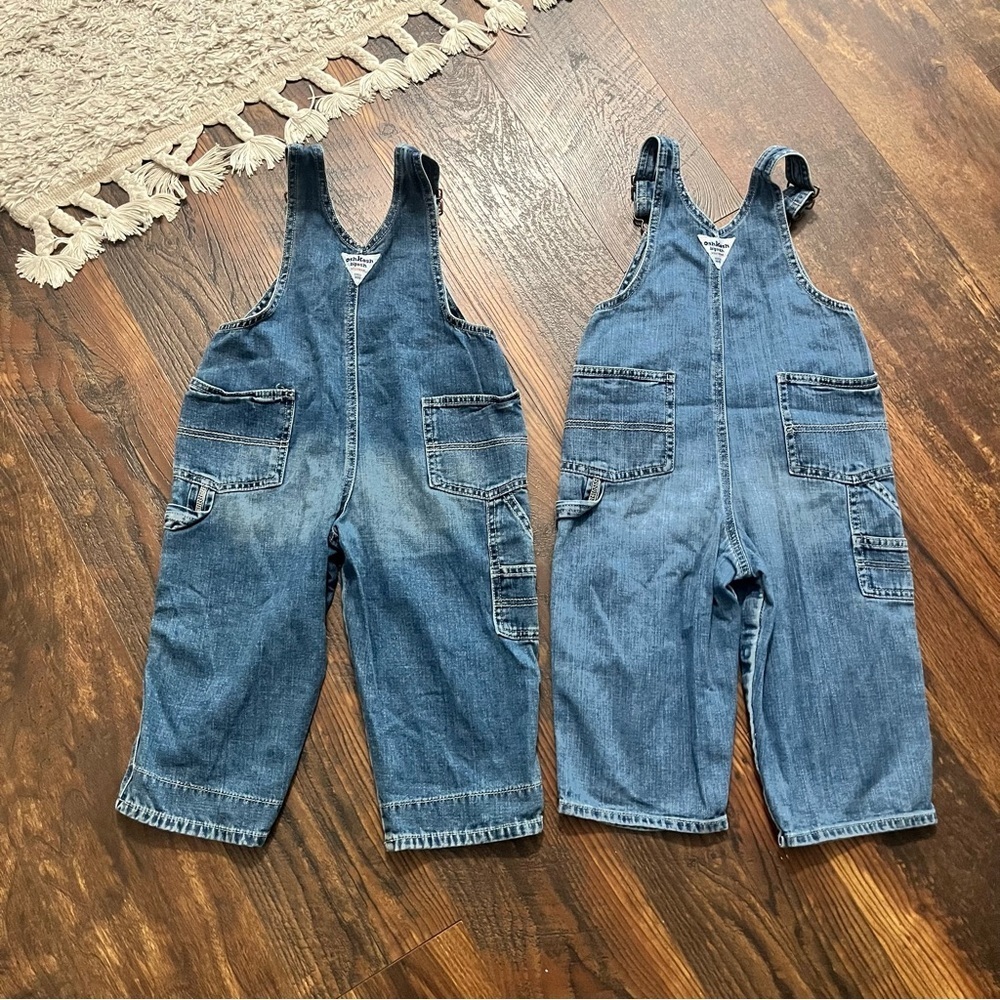 Lot Of 2 Vintage OshKosh B’gosh 24Months/2T Overalls - Picture 4 of 4